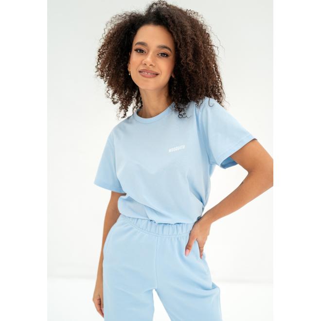 E-shop Bavlnené dámske tričko MOSQUITO modrej farby, MO1194 Bane Baby Blue__5006005 S