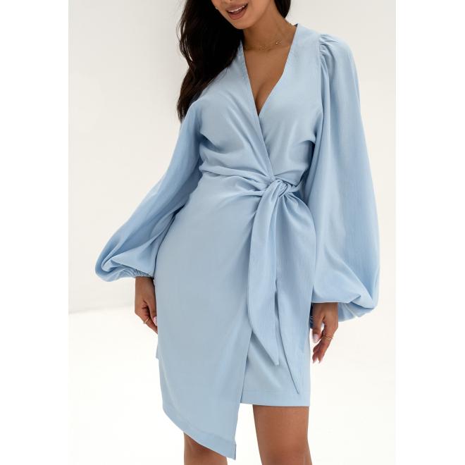 E-shop Modré zavinovacie šaty MOSQUITO s voľným rukávom, MO1260 Tilly__5006115 M