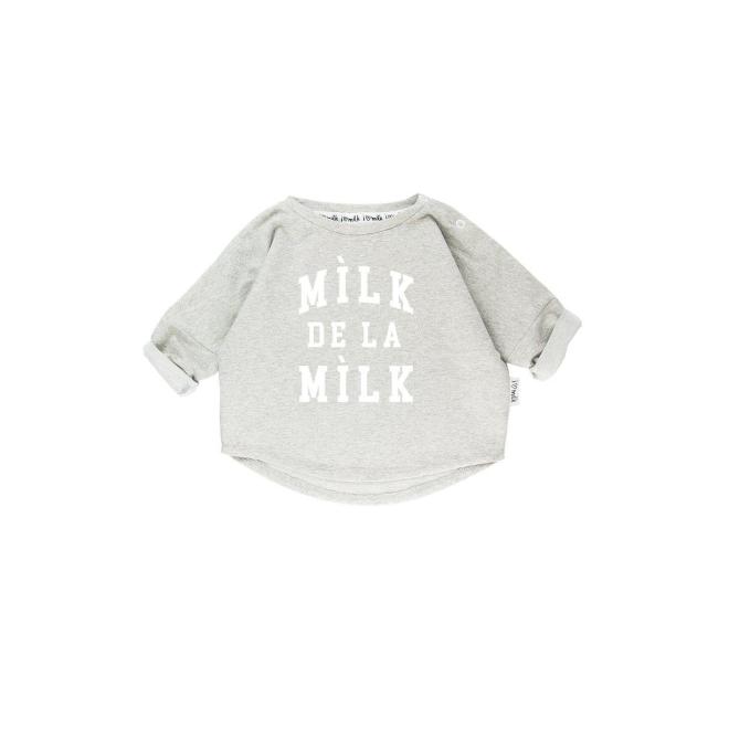 Detská mikina I LOVE MILK s nápisom milk de la milk