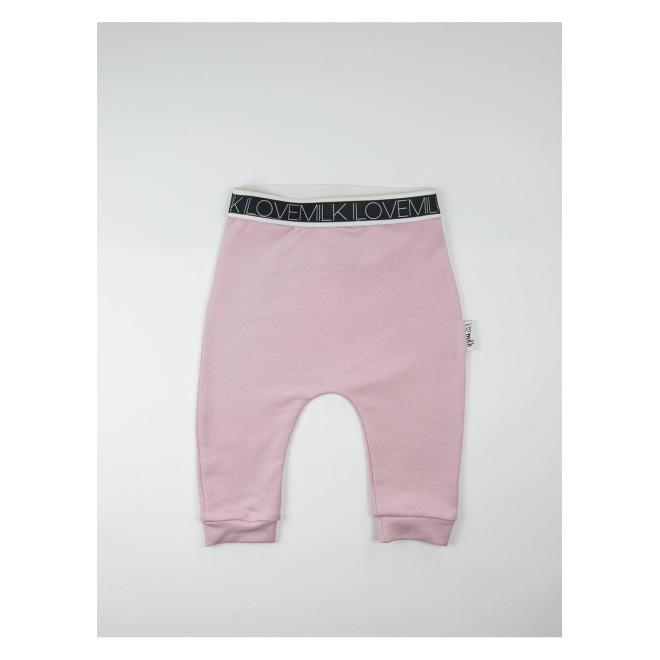 E-shop Detské nohavice I LOVE MILK v ružovej farbe, ILM430 basic__3094 50/56 (0-3M)