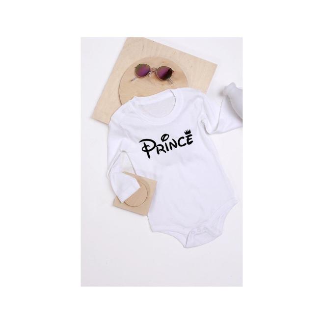 E-shop Body I LOVE MILK s nápisom prince, ILM175 prince__3841 50/56 (0-3M) Biela