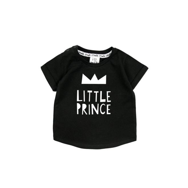Tričko I LOVE MILK s nápisom "little prince"