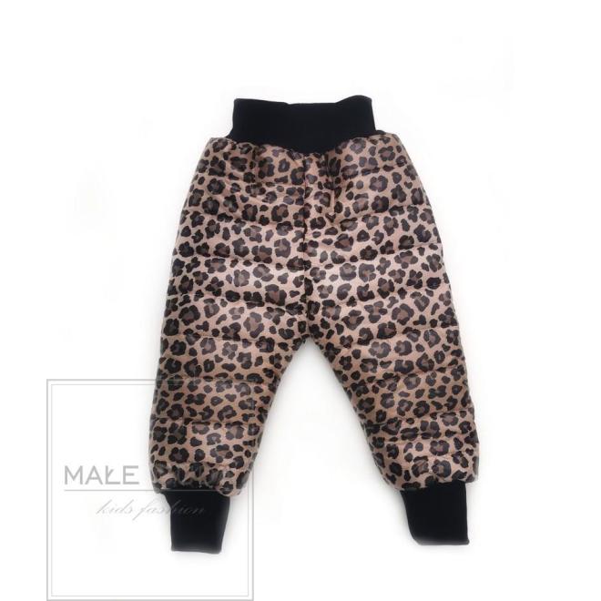 E-shop Leopardie oteplené nohavice na zimu, MC93 sp45 74