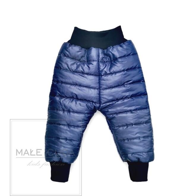 E-shop Detské oteplené nohavice tmavomodrej farby, MC169 sp47 104