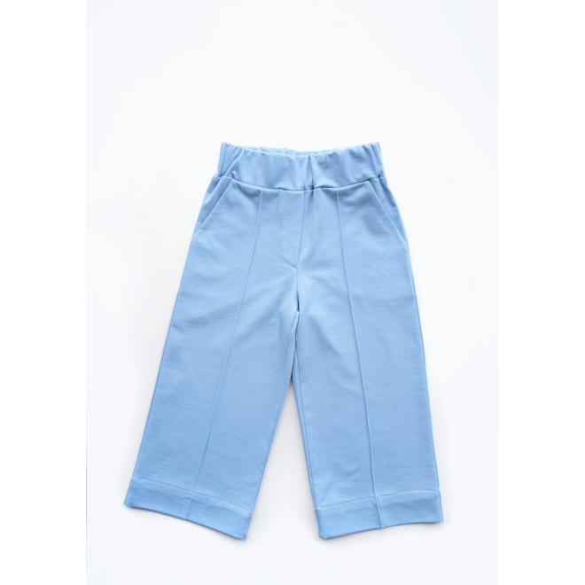 Voľné detské nohavice I LOVE MILK v modrej farbe