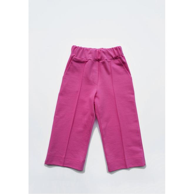 Detské ružové nohavice I LOVE MILK voľného strihu