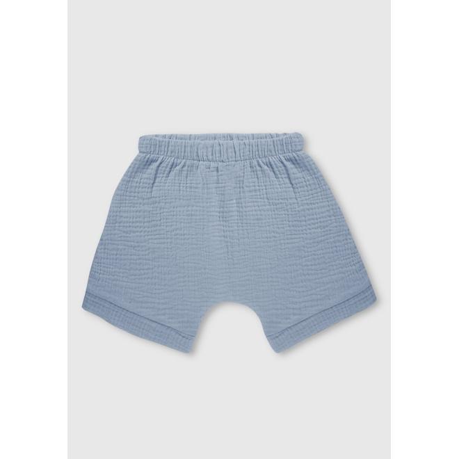 E-shop Chlapčenské mušelínové šortky I LOVE MILK v modrej farbe, ILM552 Szorty__4999 122/128 (6-8Y)