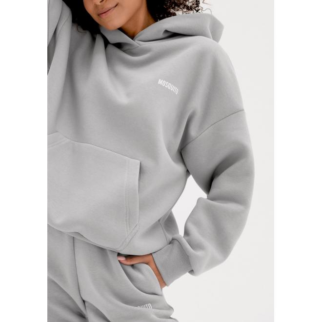 E-shop Mikina s kapucňou MOSQUITO v sivej farbe